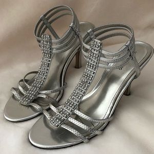 Silver High heels